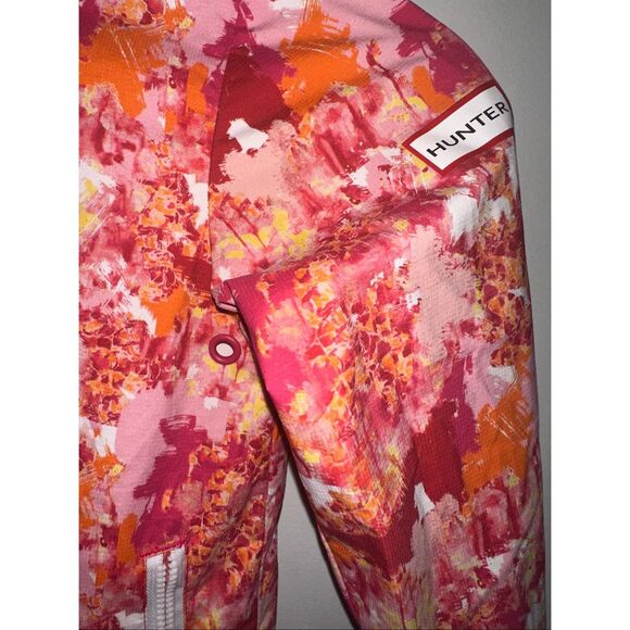 HUNTER Kids Size 3T Red Light Hooded Zipper Rain Jacket - Picture 2 of 6